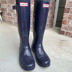 Tall Hunter Dark Purple Waterproof Boots